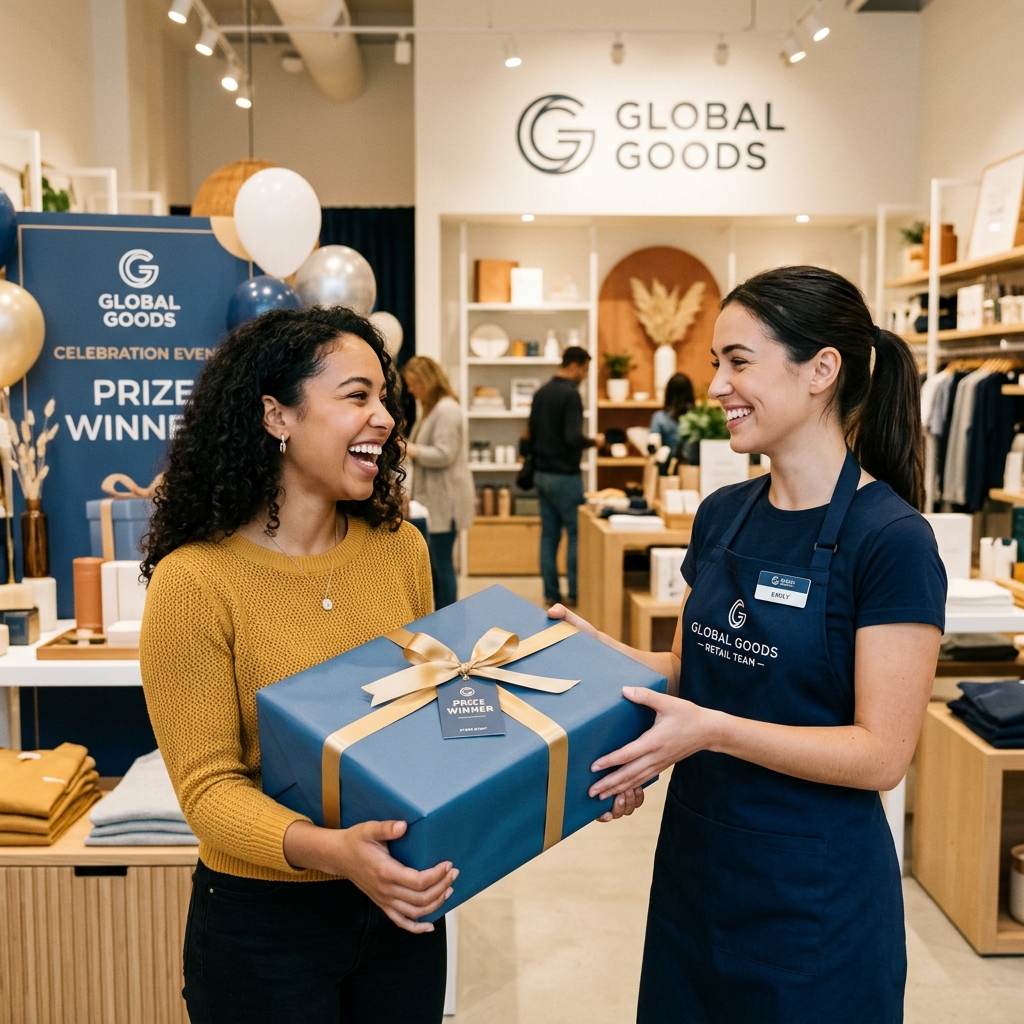 Foto penyerahan hadiah kepada pemenang undian promo Queenstar Gadget